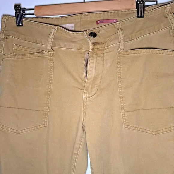 Anthropology Pilcro The Wanderer Straight Leg Pants Utility Cargo Tan | Wmn's 29 - Picture 4 of 12